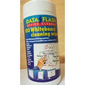 Alkoholipõhised valge tahvli puhastuslapid, Data Flash, 100 tk.