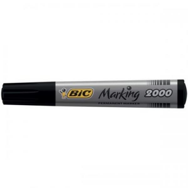BIC veekindel marker, permanent MARKER ECO 2000 2-5 mm, black, Pouch 1 pcs 000095