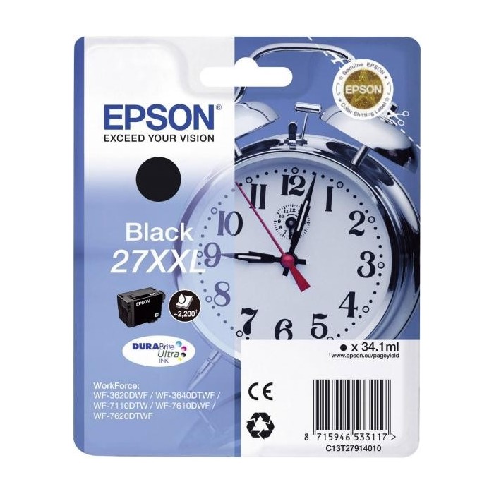 Epson tindikassett  C13T27914010 T27XXL