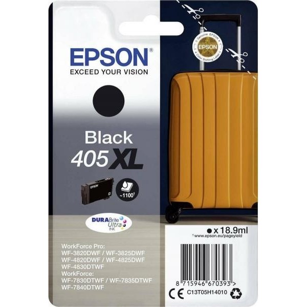 EPSON Singlepack Black  405XL C13T05H14010 C13T05H14020 Black