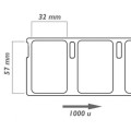 Dore Analoog Genuine Dymo etikettide rull 11354 -R S0722540 (removable) 57mm x 32mm (Komplekt 10tk.)