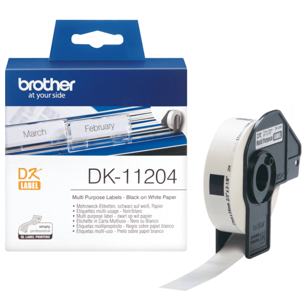 Brother DK-11204 DK11204 etikettide rull