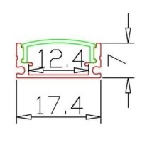 LED профиль 001W 3m