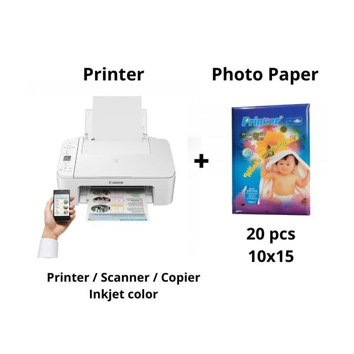 Canon TS3351 Wi-Fi MFP Printer / Scanner / Copier inkjet color + Photo Paper