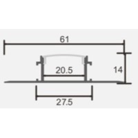 LED profiil 021W 3m