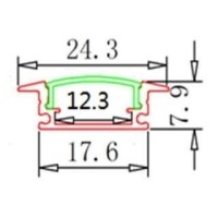 LED profiili 002W 3m