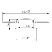 LED профиль 022W 3m