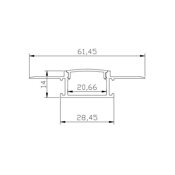 LED профиль 022W 3m