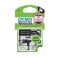 DYMO D1 Durable Juostelė 12mm x 3m   baltas ant juodos (1978365)