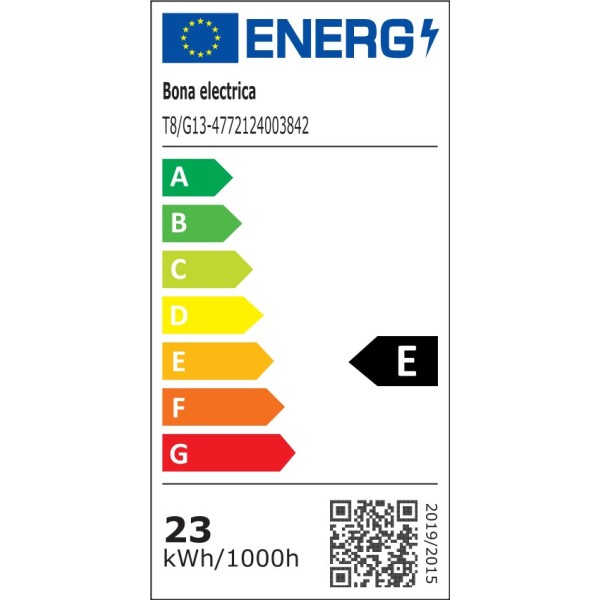 LED lempa T8/G13-001 125lm/W 23W DW 25 vnt.