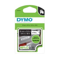 DYMO D1 izturīga poliestera lente 19 mm x 5 5 m   melna uz balta (S0718070   16960)