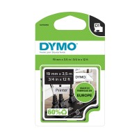 DYMO D1 izturīga neilona lente 19 mm x 3 5 m   melna uz balta (S0718050   16958)