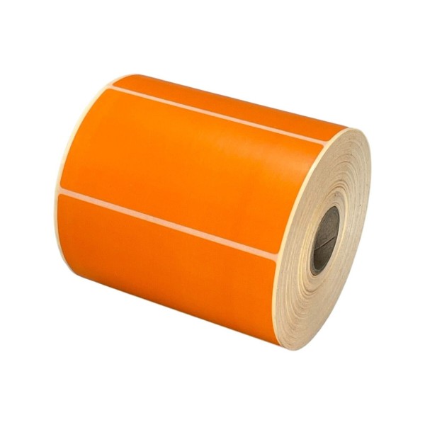 DORE THERMAL LABEL ZEBRA 102mm x 150mm 102 x 150mm 102x150mm ORANGE...