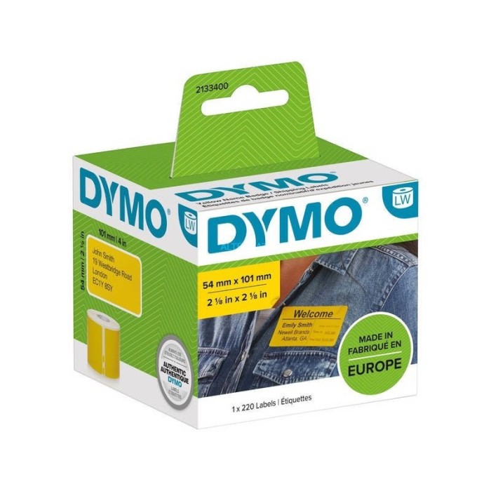 DYMO lipdukai 54 x 101 mm (2133400) - Geltonos