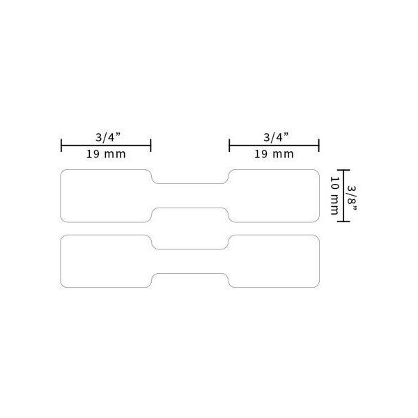 DYMO polipropilēna rotaslietu etiķetes 10 x 50 mm (11351 S0722360) - 1500 gab.