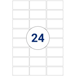 Labels size 64.6 mm x 33.8 mm