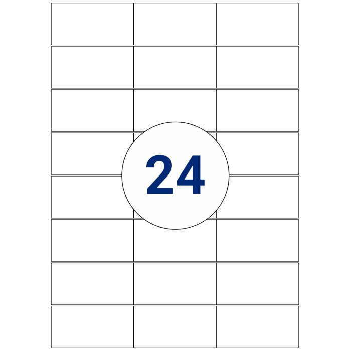 Labels size 70 mm x 36 mm Labels size 70 mm x 36 mm