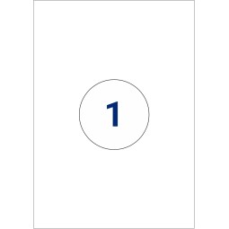 Labels size 210 mm x 297 mm
