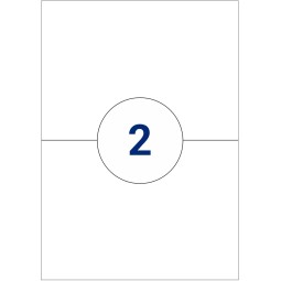 Labels size 210 mm x 148 mm