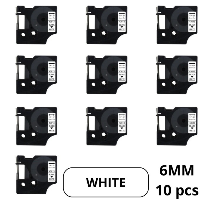 Dymo 43613 S0720780 D1 label tape Dore compatible set 10 pcs