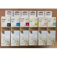 Epson 107 mustepullo C13T09B  Dore analoginen set 4 kpl