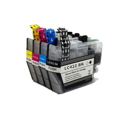 Brother LC-422 LC422 rašalinė kasetė Dore suderinama komplektas 4 vnt