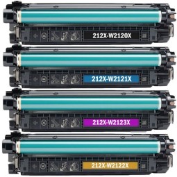 HP 212X W2120X W2121X W2122X W2123X toner Dore compatible set 4 pcs