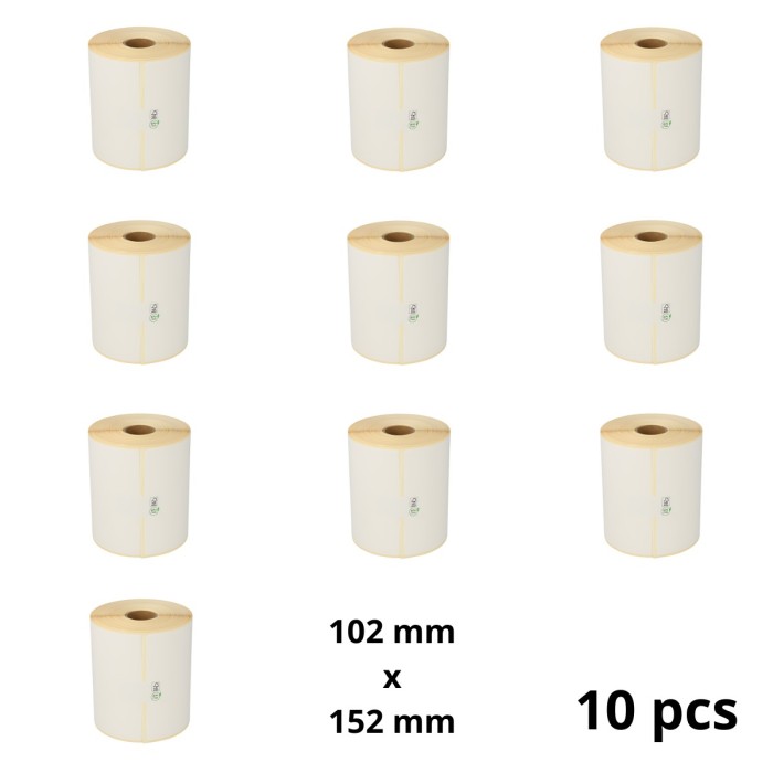 Zebra 800264-605 102mm x 152mm etikettinauha Dore analoginen sarja 10 kpl