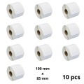 Zebra 3006082 100mm x 85mm label roll Dore compatible set 10 pcs