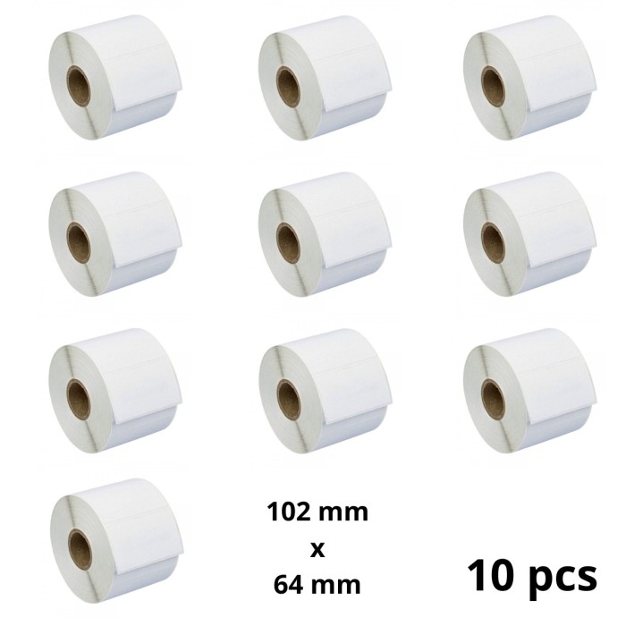 Zebra 102mm x 64mm label roll Dore compatible set 10 pcs