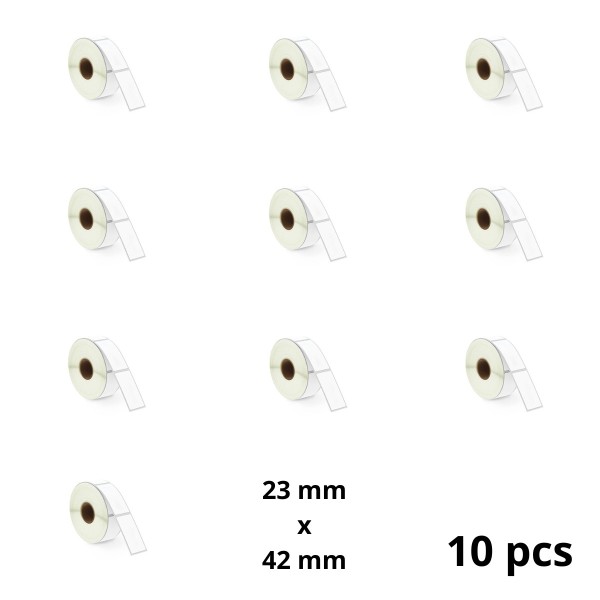 Zebra 23mm x 42mm label roll Dore compatible set 10 pcs