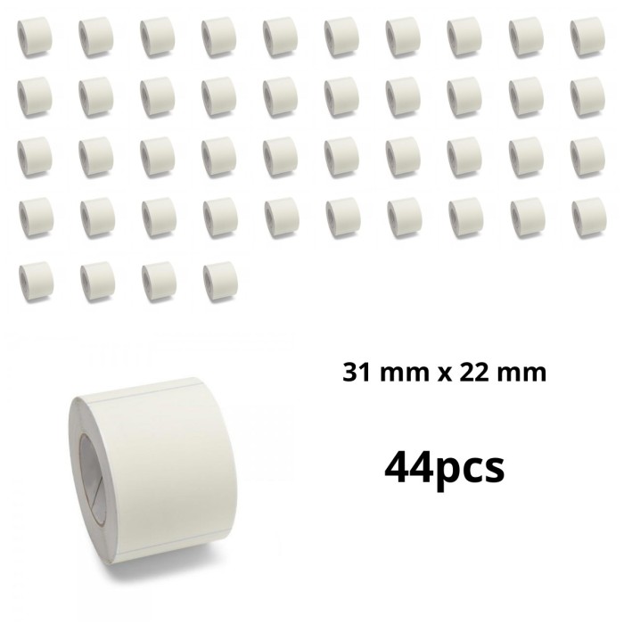 Zebra 3007208-T 31mm x 22mm label roll Dore compatible set 44 pcs