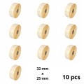 Zebra 800261-105 32mm x 25mm etiketi rull Dore analoog set 10 tükki