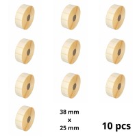 Zebra 880595-025DU 38mm x 25mm label roll Dore compatible set 10 pcs