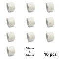 Zebra 58mm x 60mm label roll Dore compatible removable set 10 pcs