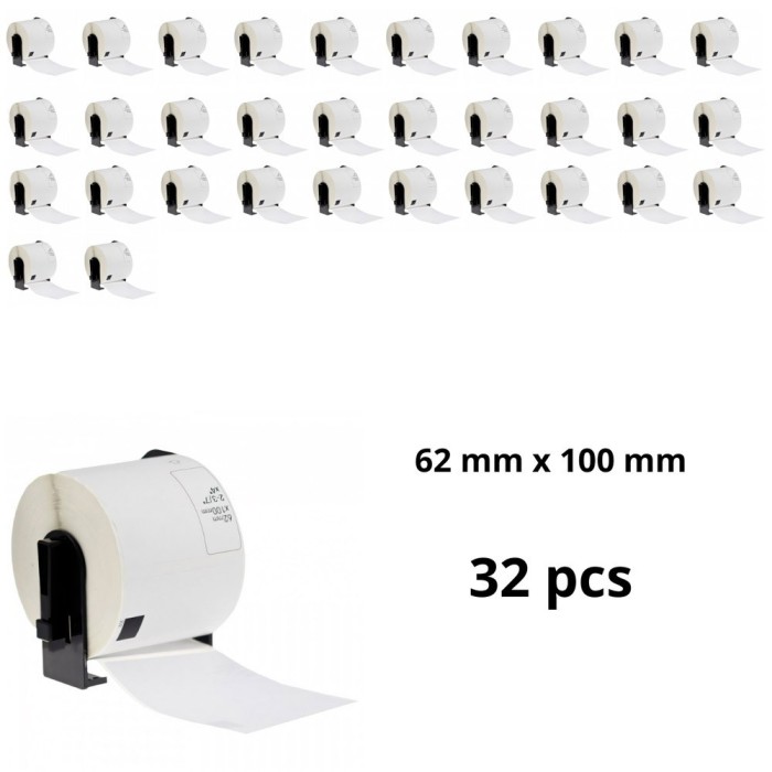 Brother DK-11202 DK11202 label roll Dore compatible set 32 pcs