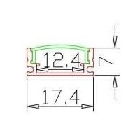 LED profiil 001B 3m