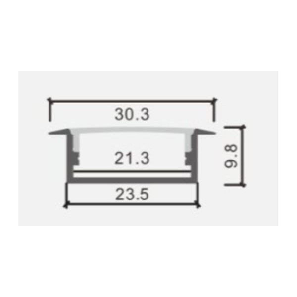 LED profiili 010W 3m