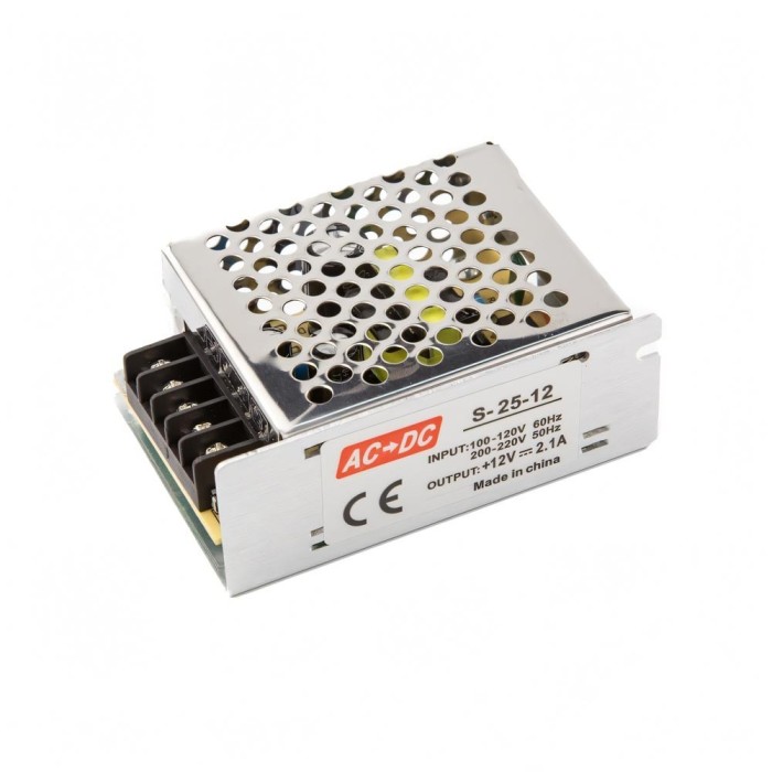 Power supply 24W-12V-2A, IP20, 86*58*33mm