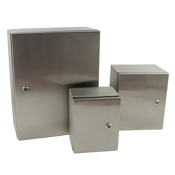 304AISI stainless steel distribution box 300x200x150 IP66