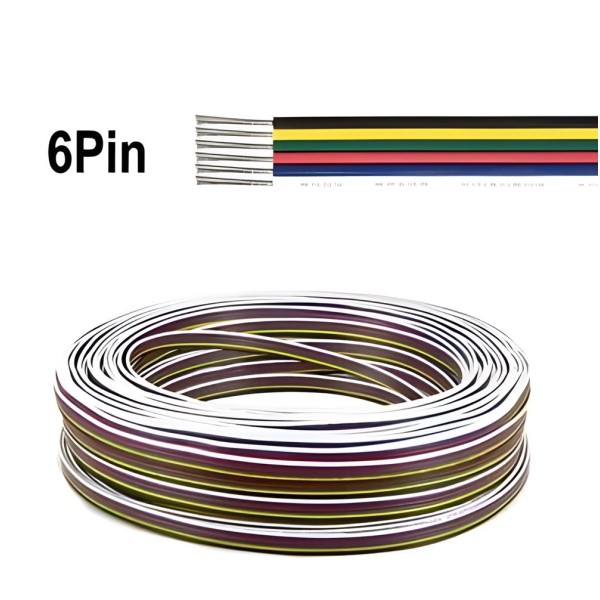 LED 6PIN 22AWG кабель