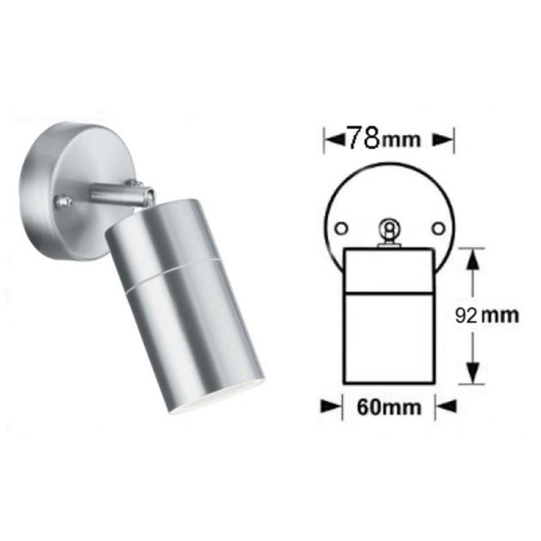 copy of LED rūsas sienas lampa 2x1w 4000-4500K