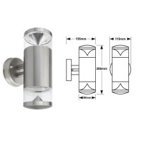 copy of LED rūsas sienas lampa 2x1w 4000-4500K