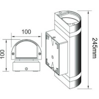 copy of LED rūsas sienas lampa 2x1w 4000-4500K