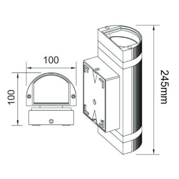 copy of LED rūsas sienas lampa 2x1w 4000-4500K