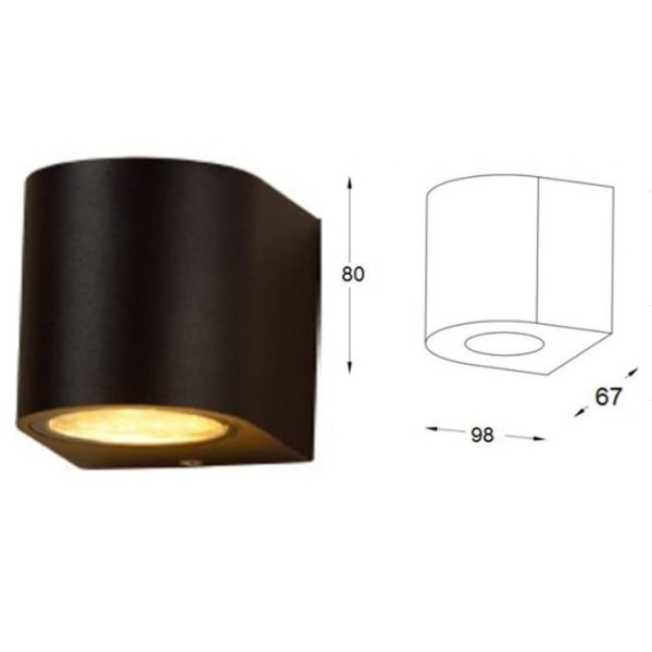 copy of LED rūsas sienas lampa 2x1w 4000-4500K