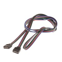 4PIN connection 100 cm RGB + black 4 pcs cables