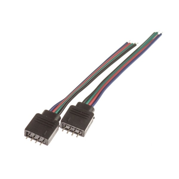 LED 4PIN коннектор папа 10шт