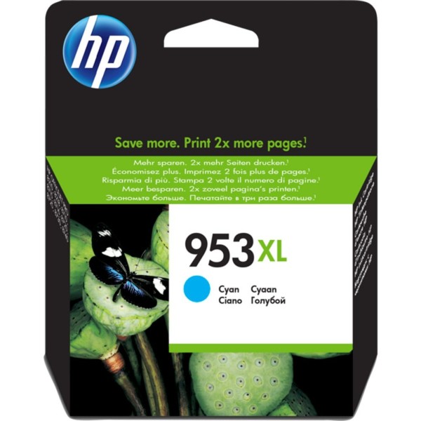 HP tindikassett F6U16AE 953XL Cyan