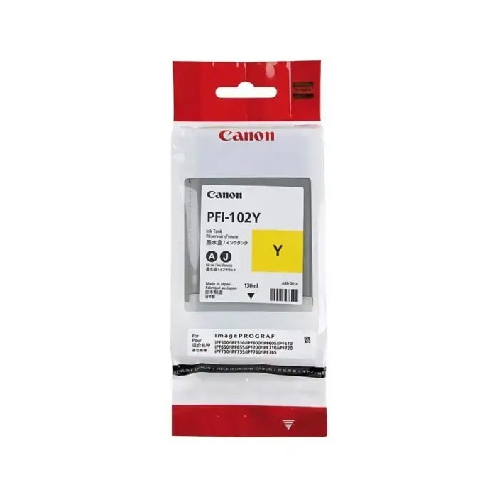 Canon ink cartridge 0898B001 PFI-102Y